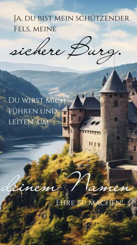 Psalm 31,4 Burg Schloss 26 (Foto: Stefan Wagner) Psalm 31,4 Burg Schloss 26 (Foto: Stefan Wagner)